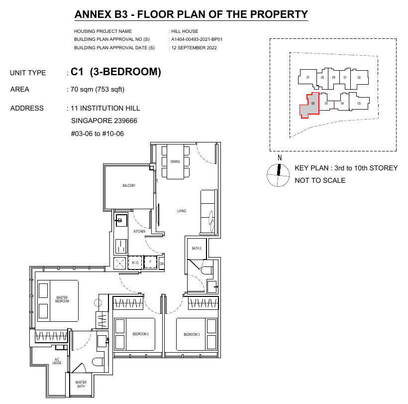 3-Bedroom, Type C1