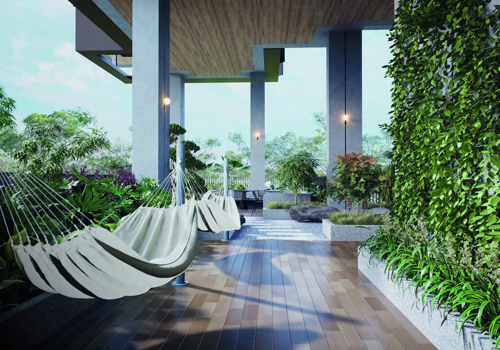 Hammock garden (artist’s impression)