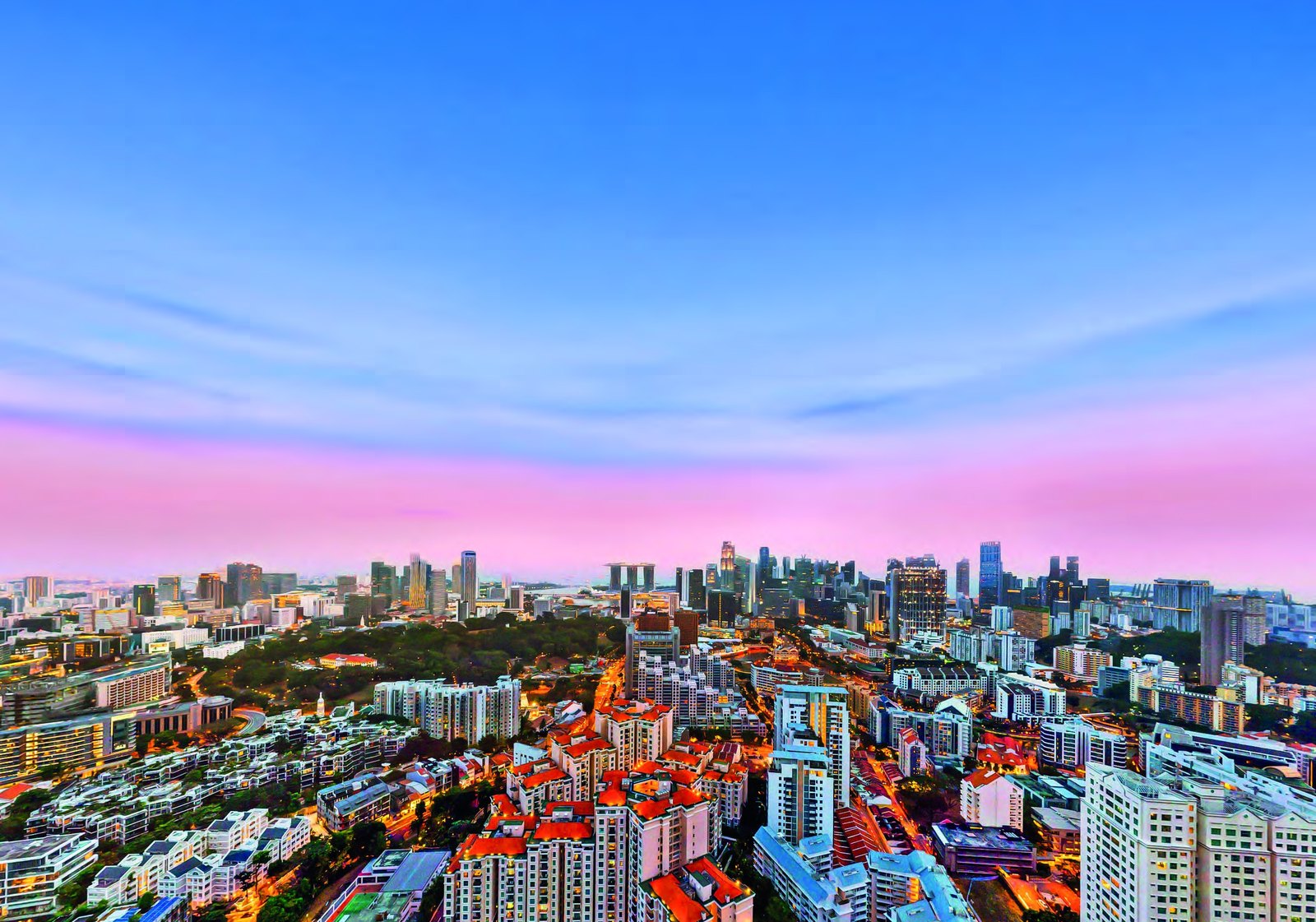 City skyline view from Institution Hill (artist’s impression)