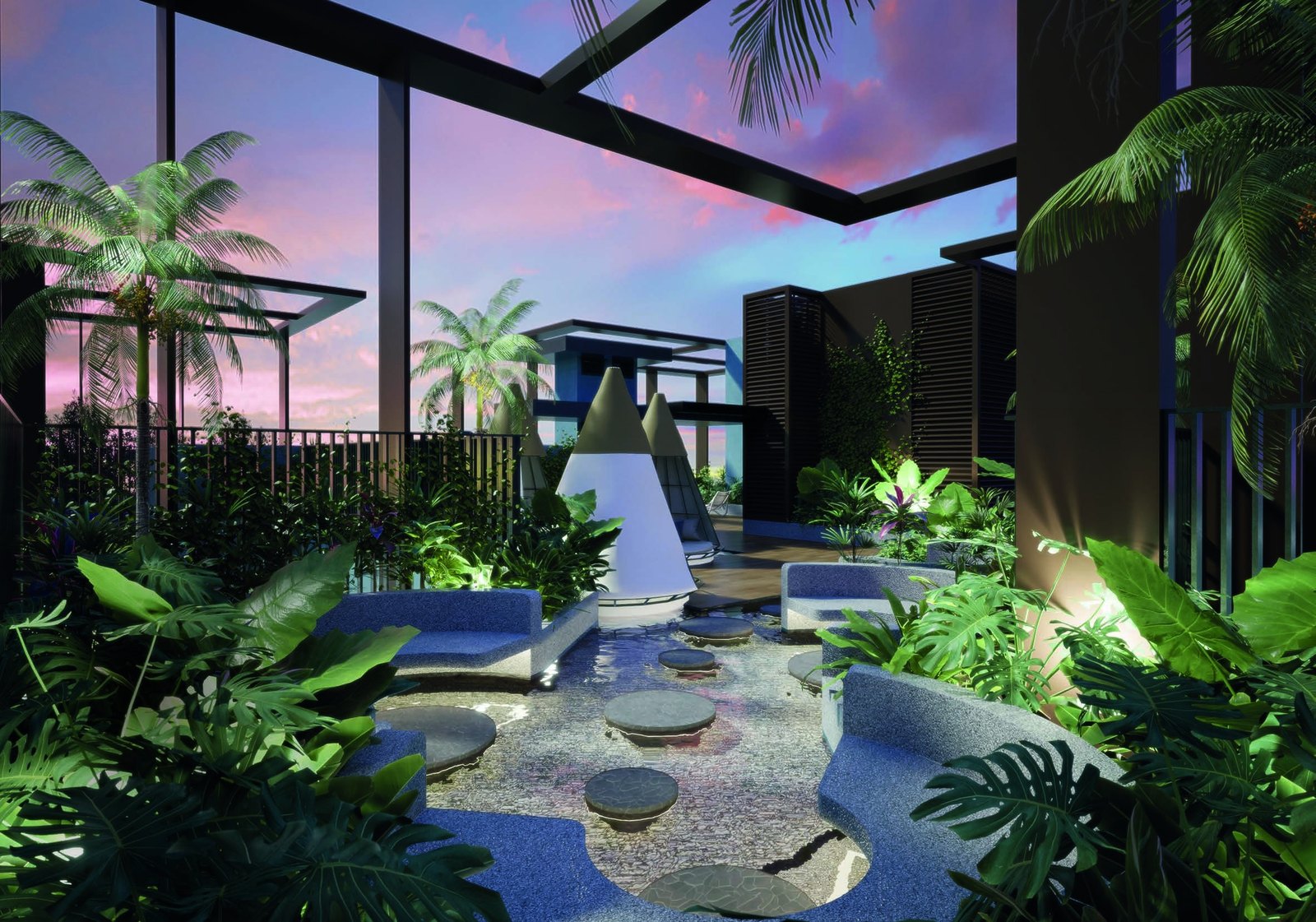Teepee garden oasis (artist’s impression)